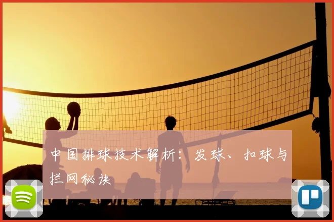 中国排球技术解析：发球、扣球与拦网秘诀